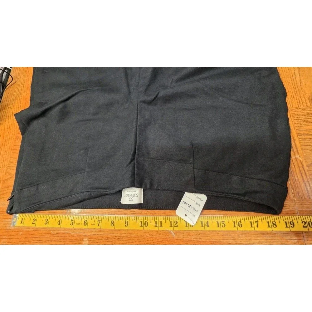 Chico's So Slimming Black Chino Style Pants Women's Size 3 (16)